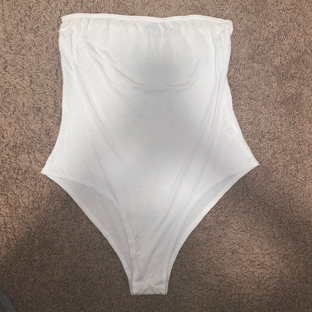White Bandeau bodysuit